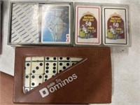 Domino & 4pk of playing cards