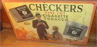 Checkers Tobacco Sign