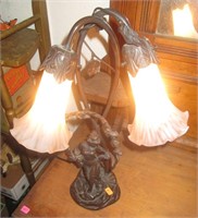 Figural Double Lamp
