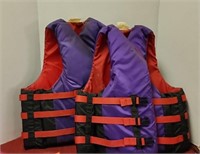 Life Jackets - Size Lg and XLG