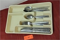 Silverware and tray