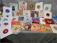 Vintage Popular Artists 45 RPM Records