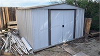 Metal Shed with Contents