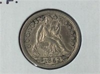 1853 Arrows (ef) U S Silver 10 Cent