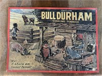Bull Durham Smoking Tobacco Tin Sign, c1960