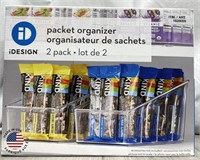 Idesign 2 Pack Packet Organizer