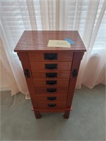 Wooden jewelry armoire,