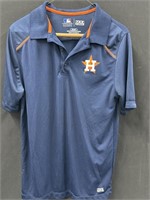 TX3 Cool Houston Astros Collar Shirt Sz Small