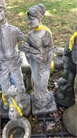 Concrete Ceres, goddess of agriculture, 36" tall