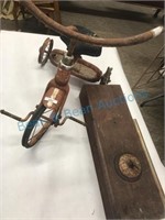 2 Cool Old Rusty Items for Decor inc Old Trike