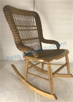 Wicker Chair Rocker as is