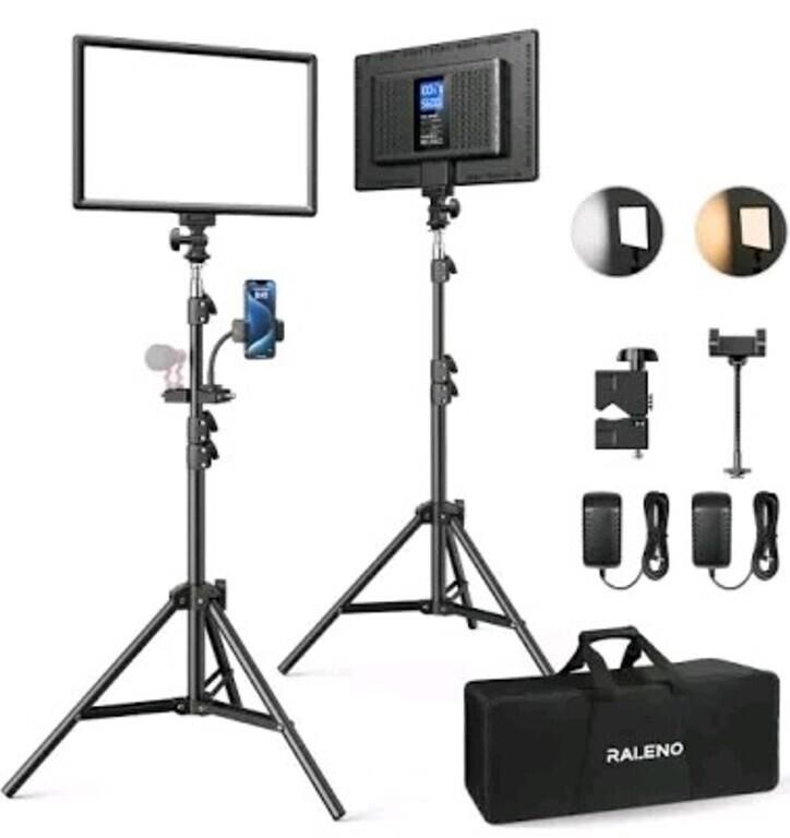 New RALENO 2 Packs LED Video Light, Photography Li