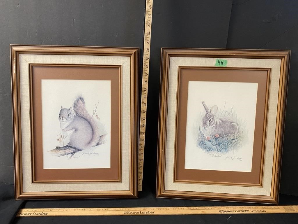 2 Frank Jordon framed prints- see pictures before