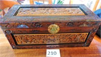 Ornate Wood Carved Chest
