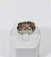 Sterling Silver Tourmaline Ring