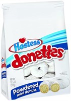 Hostess Donettes Mini Donuts, Powdered (Pack of 6)