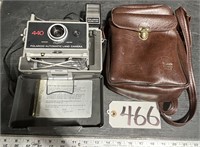 Vintage Polaroid 440 w Leather Case