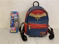 Marvel Captain Marvel Loungefly Bag & PEZ