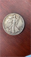 1943 Walking Liberty half dollar