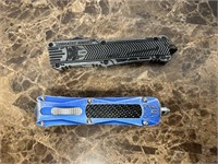 COBRATEC SWITCHBLADE KNIFE AND BLUE SWITCHBLADE