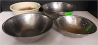 LOT: (2) Mixing Bowls, Tupperware Bowl &