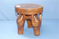 Carved Wooden Stand 8.5"H