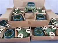 18 Frog Ceramic Planters - Footed - 3" x 3"