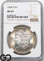 1904-O Morgan Silver Dollar, NGC MS63 Guide: 100