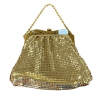 WHITING AND DAVIS GOLD MESH PURSE