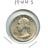 1944-S Silver Washington Quarter