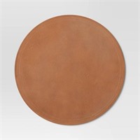 15 Faux Leather Charger Brown - Threshold