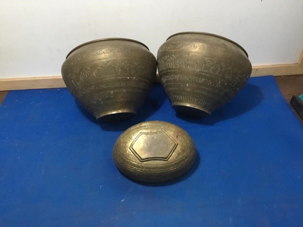 Brass pots