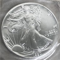 Silver 1 oz. 1990 liberty $1.00 Coin