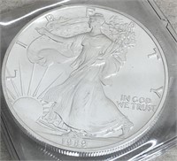 Silver 1 oz. 1989 liberty silver $1.00 coin