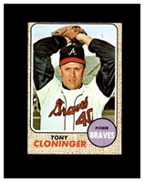 1968 Topps #93 Tony Cloninger EX to EX-MT+