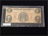 1854 The Bank of Anacastia $1 Note