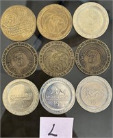 T - LOT OF COLLECTIBLE CASIO TOKENS (L)