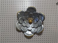 Tin Wall Flower Decor 14.5"