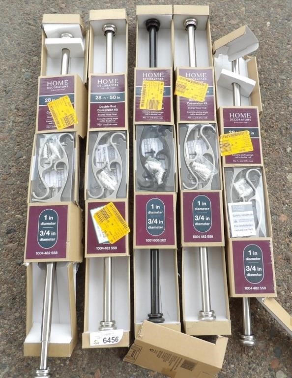 5x Home Decorator Rod Kits