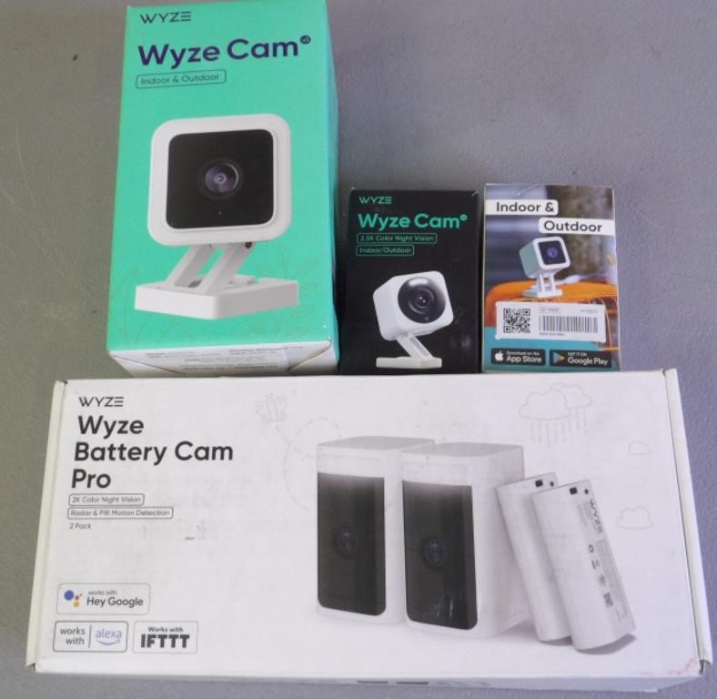 Wyze Cams Indoor Outdoor & Wyze Battery Cam Pro