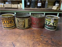 4 Tobacco Cans