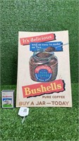 BUSHELLS PURE COFFEE JAR CARDBOARD