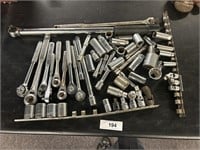 Large Lot Assorted Sockets And Ratchets