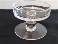 Clear Pedestal Pillar Candle Holder