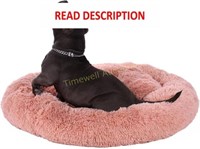 BinetGo 32 Dog & Cat Bed  Pink Shag Fur