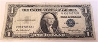 1935 E One Dollar Silver Certificate Bill