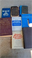 Vintage dictionary and reference lot