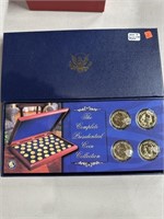 2007 UNC DOLLARS COIN SET GOLD PLATED