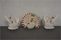 Origami turkey & swans