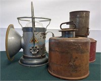 Smudge pots and Delta lantern